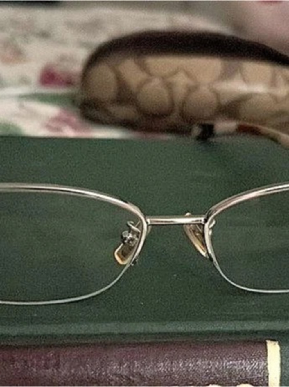 Coach Gold Tone Rectangle Glasses Like New